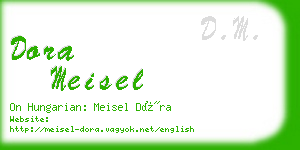 dora meisel business card